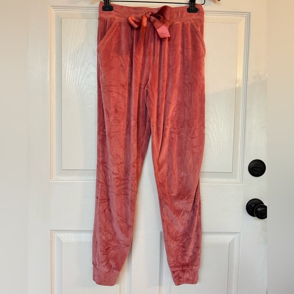 RACHEL PARCELL Stretch Soft Velour Drawstring Jogger Sweatpants  - Small - Picture 3 of 12